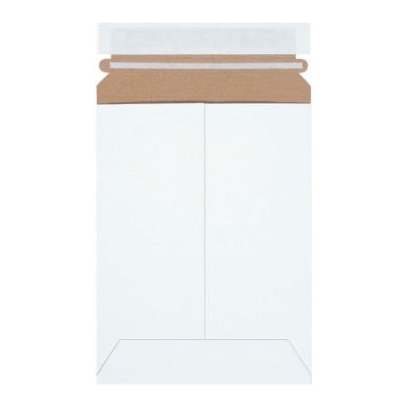 The Packaging Wholesalers Stayflats Plus Self-Seal Mailers, 6"W x 8"L, White, 100/Pack ENVRM1PSWSS